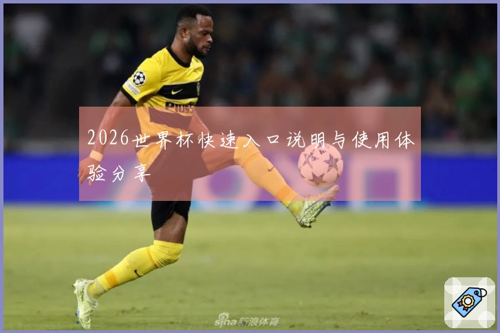 2026世界杯快速入口说明与使用体验分享